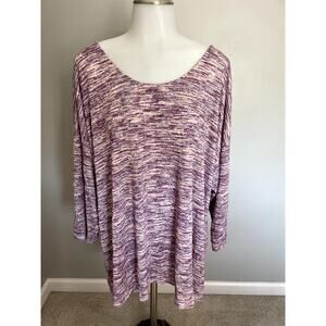 Bobeau -3/4 length cute top - BRAND NEW - Women's purple - fashionable